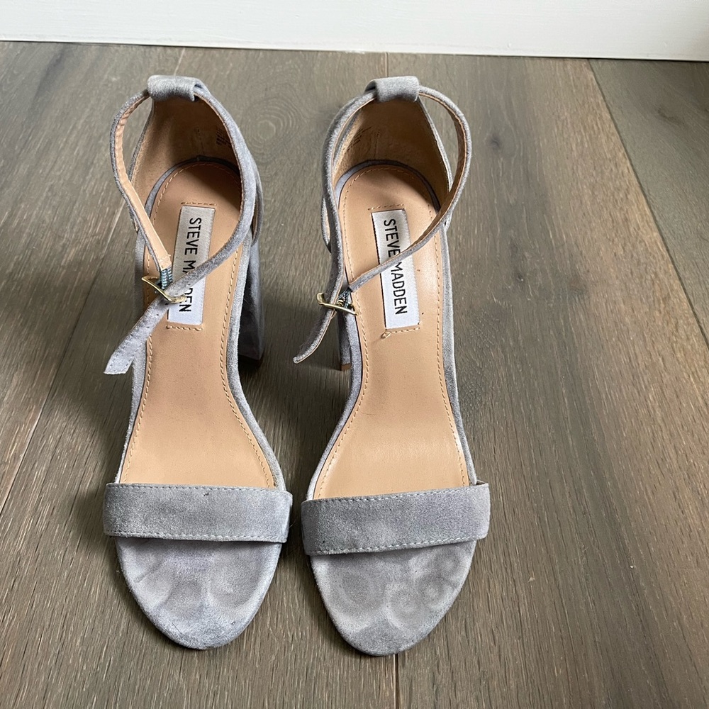 Steve Madden block heel in light blue